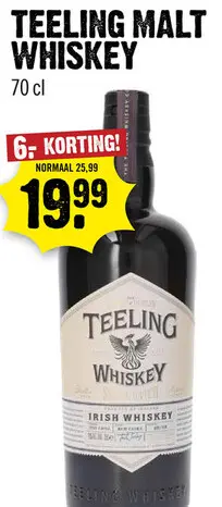 Aanbieding: Small Batch Rum Cask Irish Whiskey 70 cl