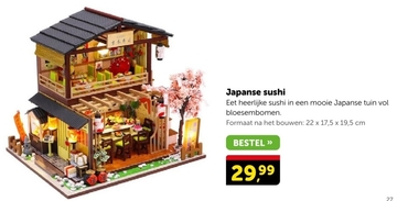 Aanbieding: Robotime DIY Miniatuurhuis - Sakura Restauran