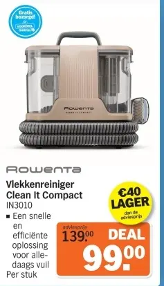 Aanbieding: Vlekkenreiniger Clean It Compact IN3010