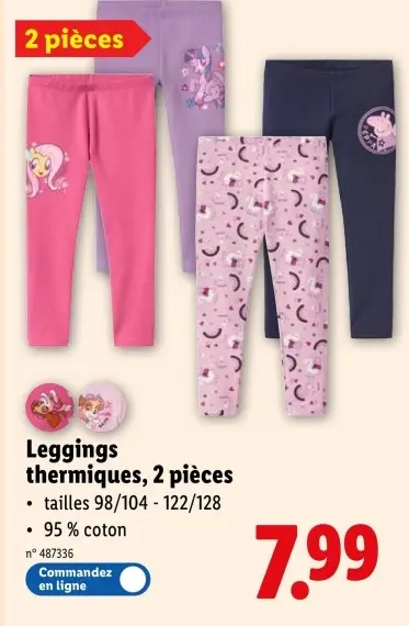 Offre: Leggings thermiques