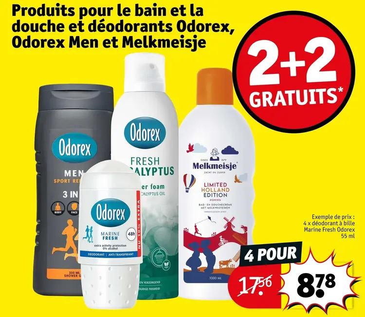 Offre: Produits pour le bain et la douche et déodorants