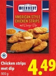 Aanbieding: Mcennedy Chicken strips met dip