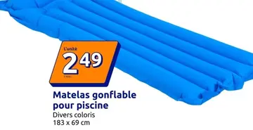 Offre: Matelas gonflable pour piscine