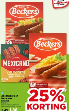 Aanbieding: Alle Beckers of Mexicano Snacks
