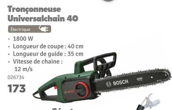 Offre: Tronçonneuse Universalchain 40