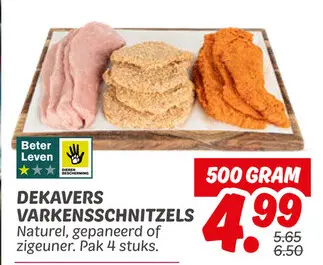 Aanbieding: DEKAVERS VARKENSSCHNITZELS