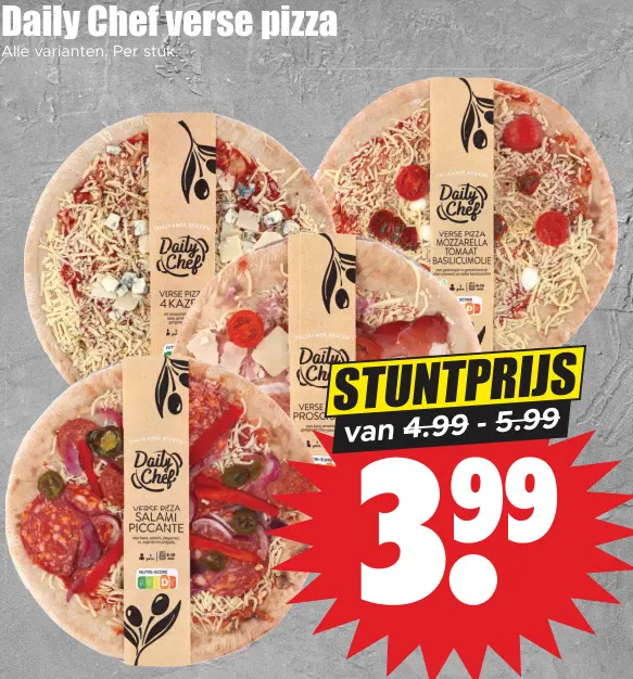 Aanbieding: Verse pizza