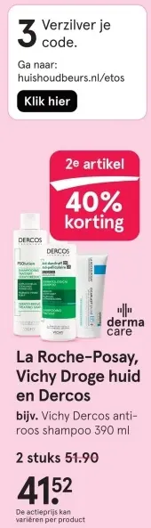 Aanbieding: La Roche-Posay, Vichy Droge huid en Dercos