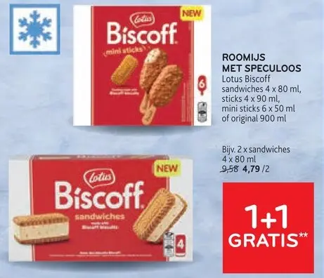 Promotie: Roomijs met speculoos