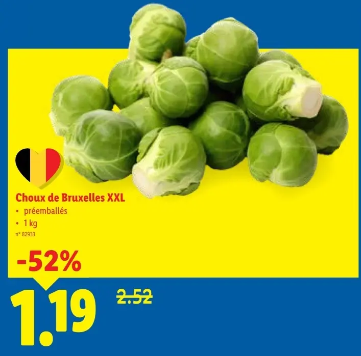Offre: Choux de Bruxelles XXL