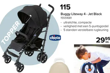 Aanbieding: Buggy Liteway 4 - Jet Black