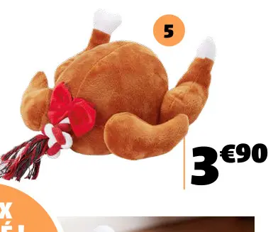 Offre: Jouet en forme de dinde
