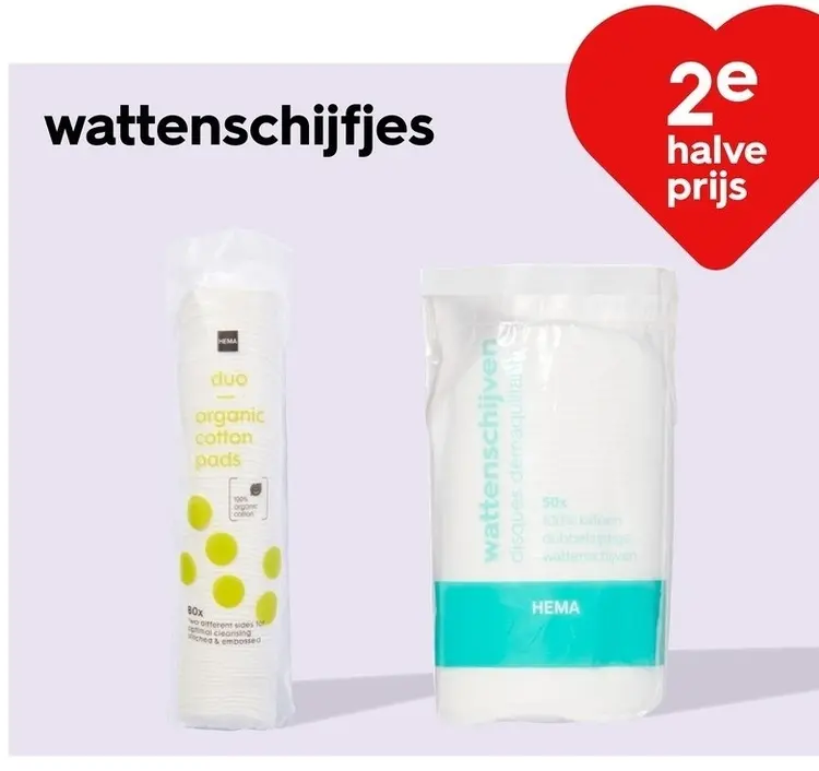 Aanbieding: wattenschijfjes