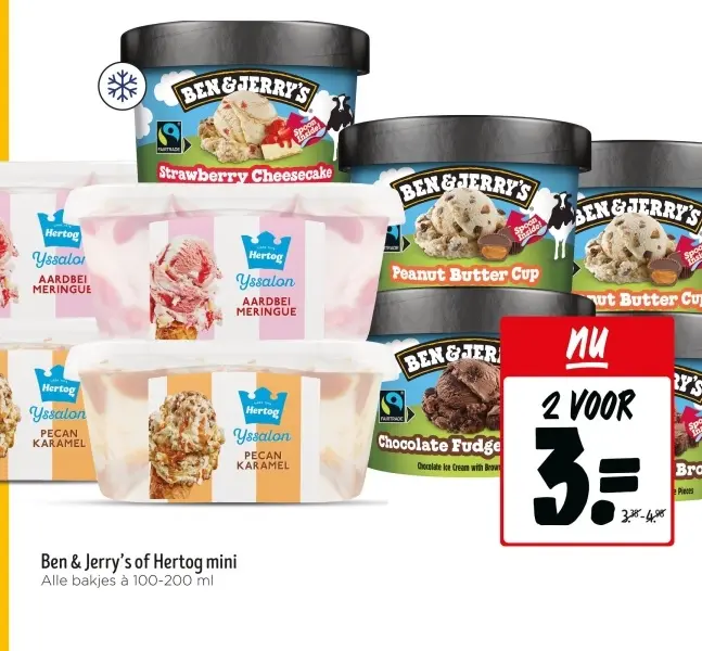 Aanbieding: Ben & Jerry's of Hertog mini