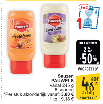 Aanbieding: Sauzen PAUWELS