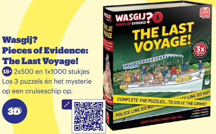 Promotie: Wasgij? Pieces of Evidence: The Last Voyage!