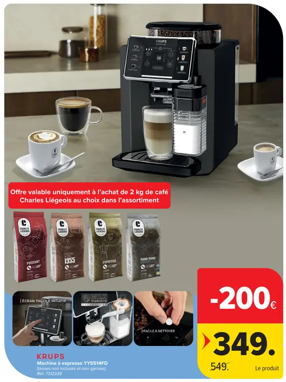 Offre: Machine à espresso YY5514FD