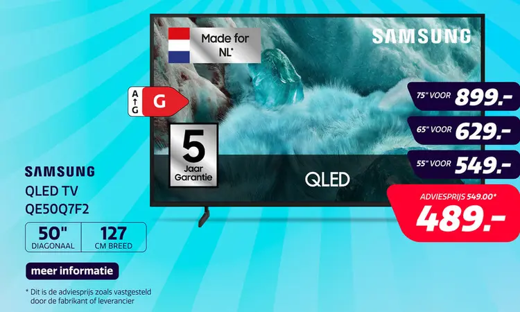 Aanbieding: Samsung 50" QLED Q7F2 (2025)