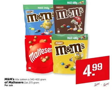 Aanbieding: M&M's Alle zakken