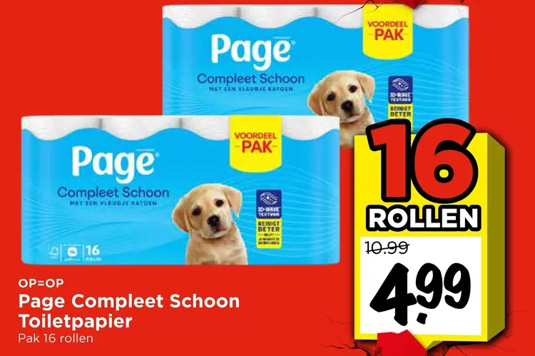 Aanbieding: Page Compleet Schoon Toiletpapier
