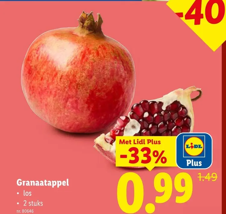 Promotie: Granaatappel