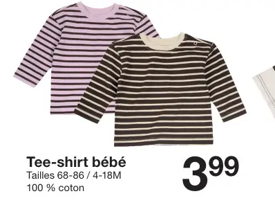 Offre: Tee-shirt bébé