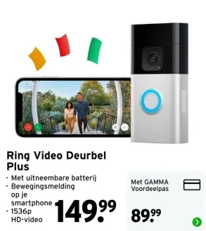 Aanbieding: Ring Video Deurbel Plus