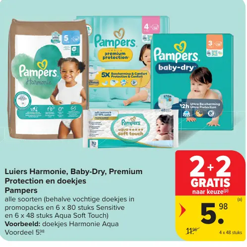 Promotie: Luiers Harmonie, Baby-Dry, Premium Protection
