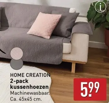 Aanbieding: 2-pack kussenhoezen