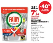 Offre: Detergent vaisselle machine