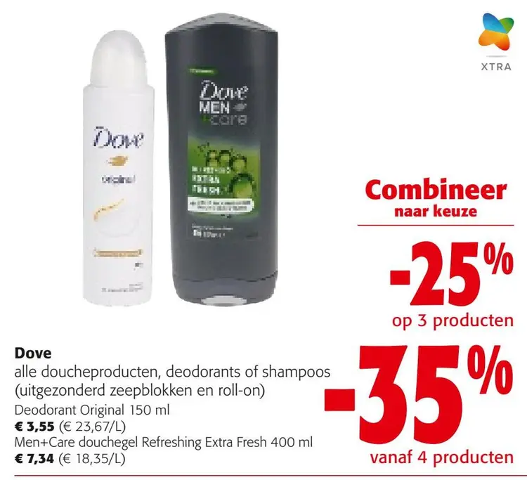 Aanbieding: alle doucheproducten, deodorants of shampoos