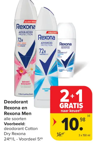 Promotie: Deodorant Rexona en Rexona Men