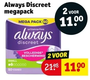 Aanbieding: Always Discreet megapack