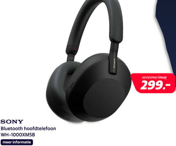 Aanbieding: Sony WH-1000XM5B ZWART