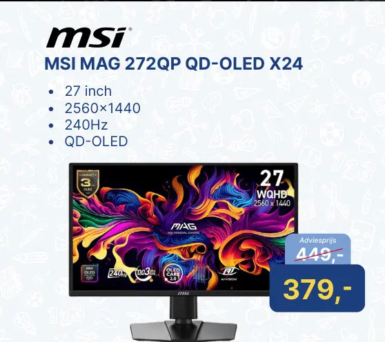 Aanbieding: Msi mag 272qp qd-oled x24