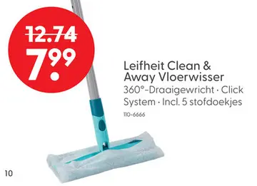 Aanbieding: Leifheit Clean & Away Vloerwisser
