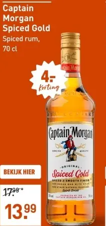 Aanbieding: Captain Morgan Spiced Gold