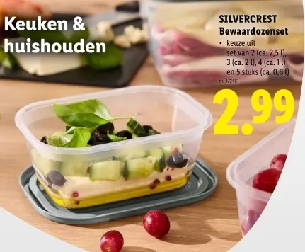 Promotie: Bewaardozenset