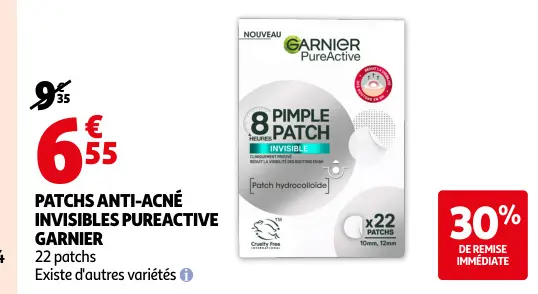 Offre: Patchs anti-acné invisibles pureactive