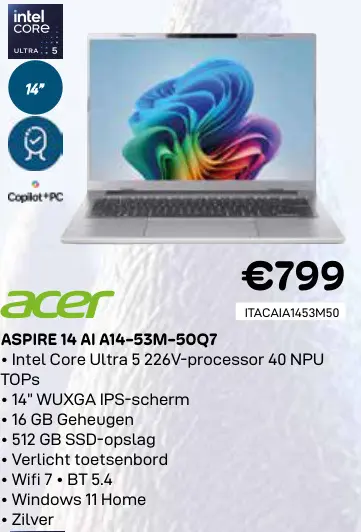 Promotie: Aspire 14 ai a14-53m-50q7