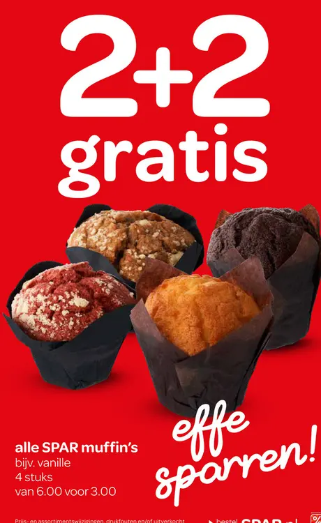Aanbieding: muffin's