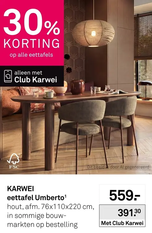 Aanbieding: Alle eettafels