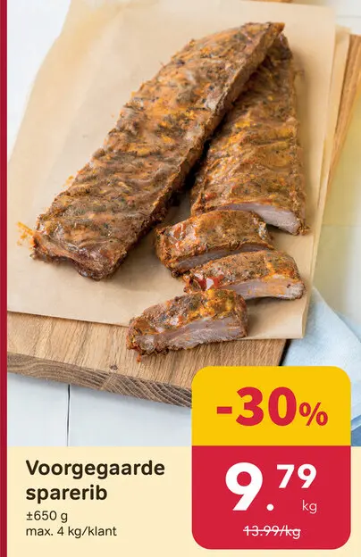 Promotie: Voorgegaarde sparerib