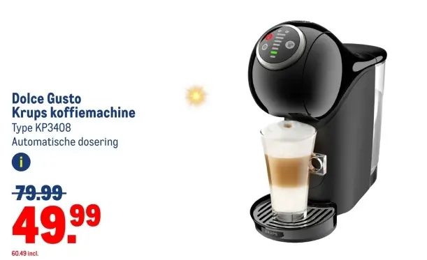 Aanbieding: Dolce Gusto Krups koffiemachine