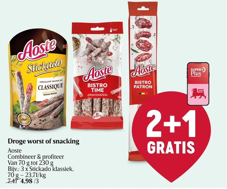 Promotie: Droge worst of snacking