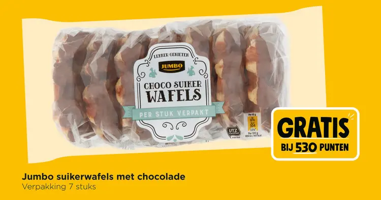 Aanbieding: Jumbo suikerwafels met chocolade