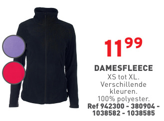 Aanbieding: DAMESFLEECE