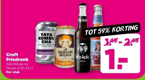 Aanbieding: Craft Frisdrank