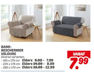 Aanbieding: Bankbeschermer velours