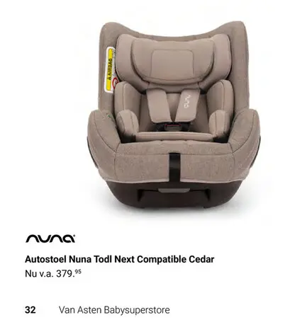 Aanbieding: Autostoel Nuna Todl Next Compatible Cedar